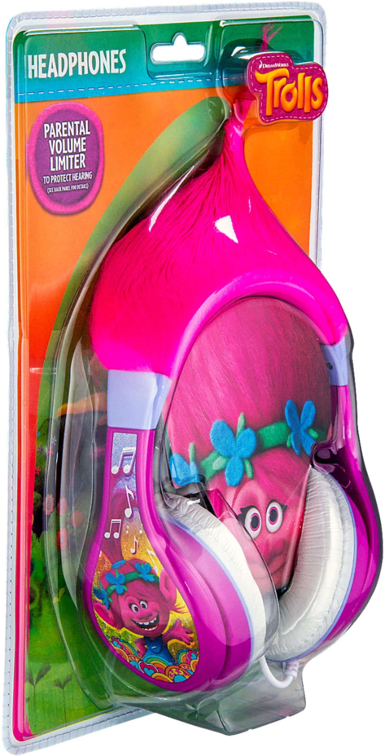 Alt View 13. eKids - Trolls Wired Headphones - Pink.