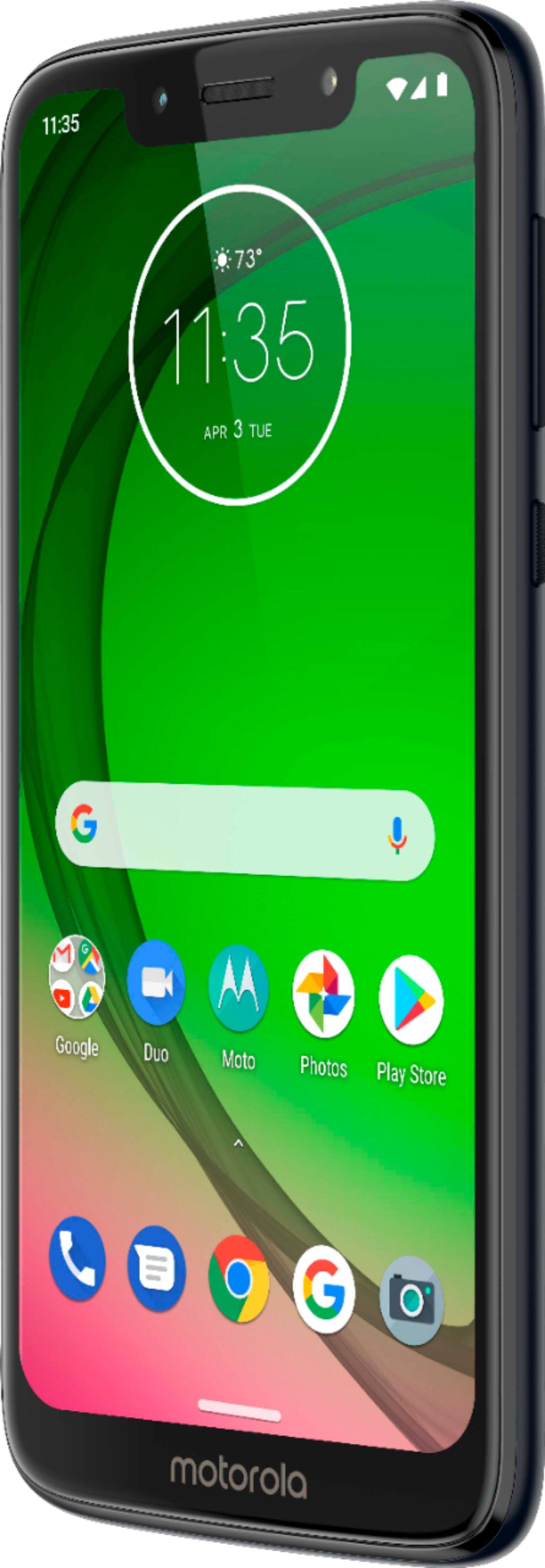 Left. Motorola - Moto G7 Play with 32GB Memory Cell Phone (Unlocked).