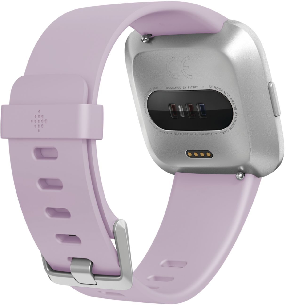 fitbit versa lite smart fitness watch lilac silver