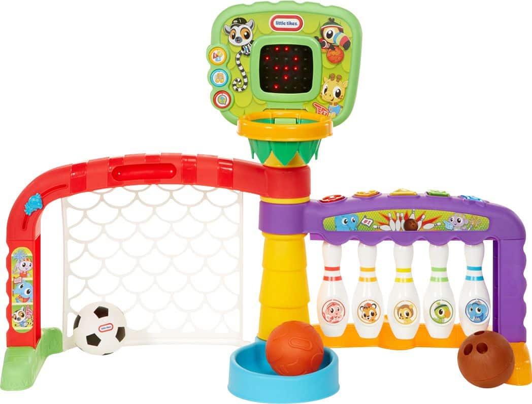 Front. Little Tikes - Light 'n Go 3-in-1 Sports Zone - Green, Red, Purple, Blue and Orange.
