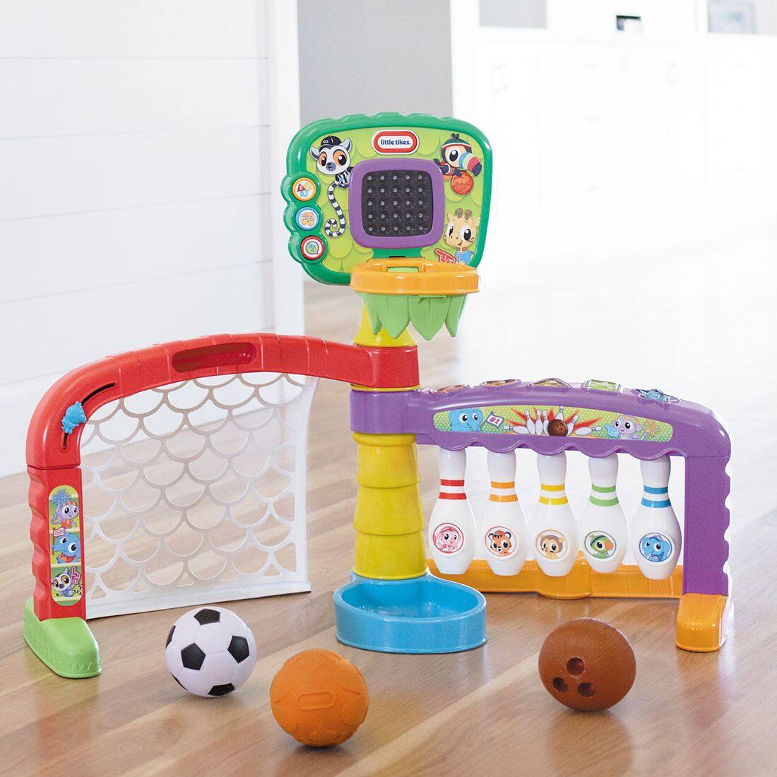 Alt View 11. Little Tikes - Light 'n Go 3-in-1 Sports Zone - Green, Red, Purple, Blue and Orange.