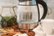 Alt View Zoom 18. Chefman 1.8 Liter Electric Glass Kettle w/ Tea Infuser - Stainless Steel/Black.