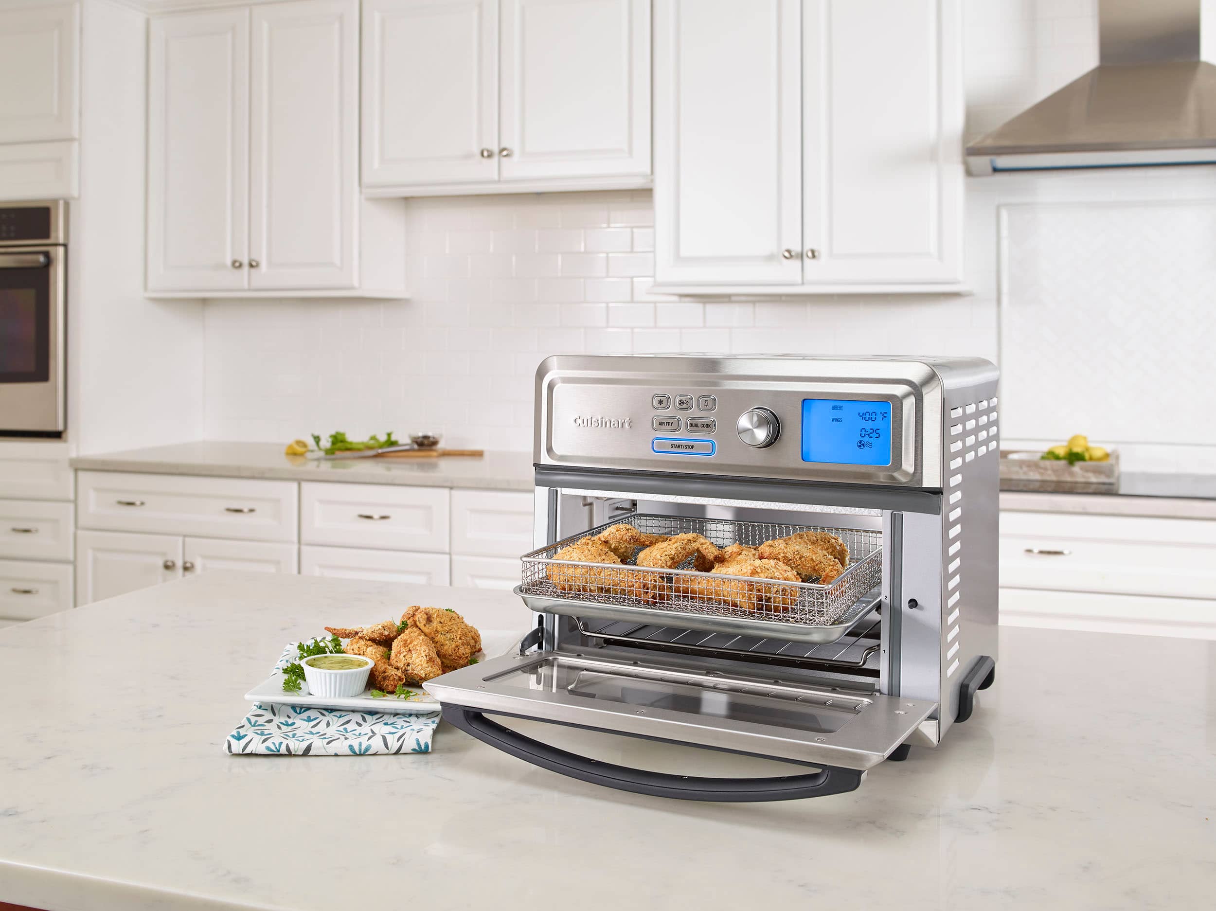 Alt View 14. Cuisinart - Digital Air Fryer Toaster Oven - Stainless Steel.