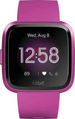 Fitbit - Refurbished Excellent - Versa Lite Edition Smartwatch - Mulberry - (2019)