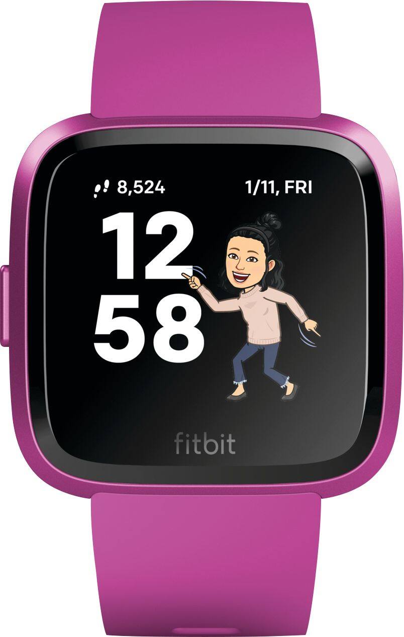 Alt View 15. Fitbit - Versa Lite Edition Smartwatch - Mulberry.