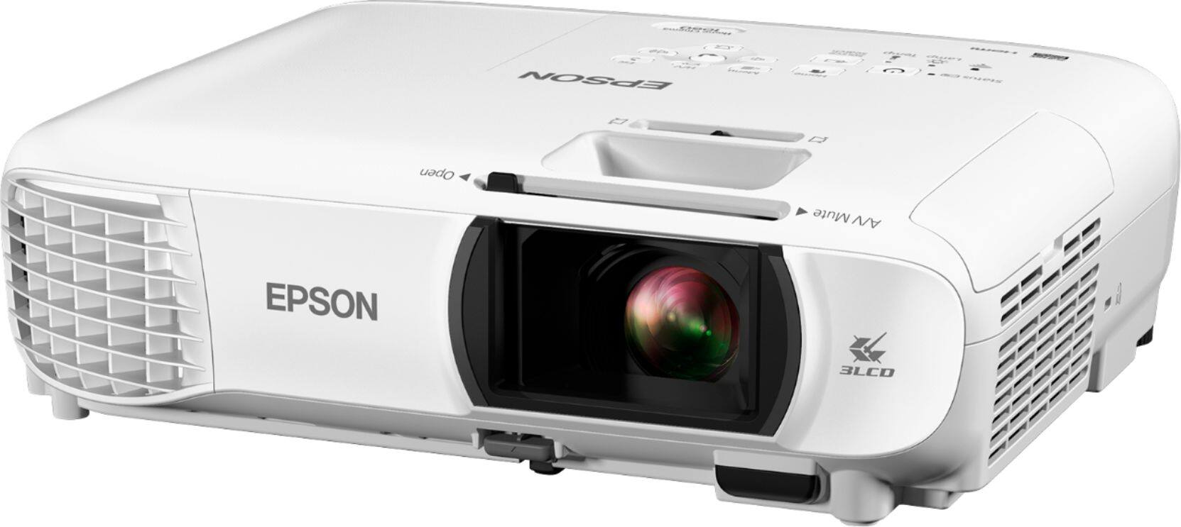 Left View: Epson - Refurbished PowerLite Home Cinema 1060 1080p 3LCD Projector - White