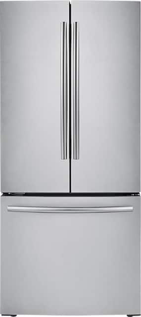 Samsung 21 8 Cu Ft French Door Refrigerator Stainless Steel Rf220nctasr Best Buy