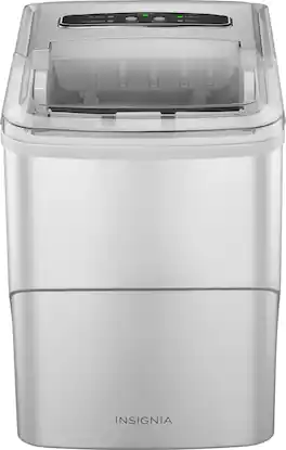 Insignia™ - Portable Ice Maker with Auto Shut-Off - Silver