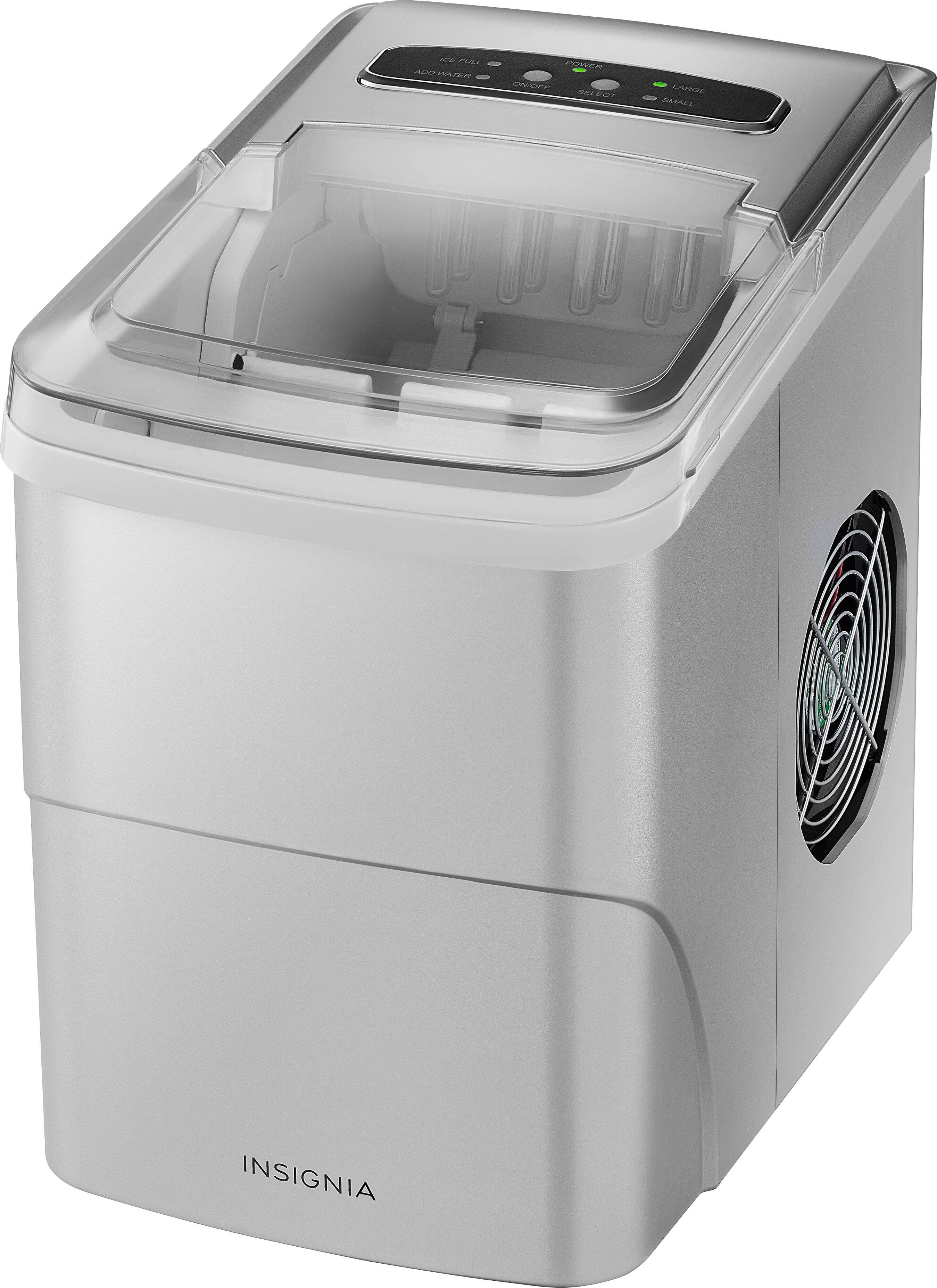 Alt View 11. Insignia™ - Portable Ice Maker with Auto Shut-Off - Silver.