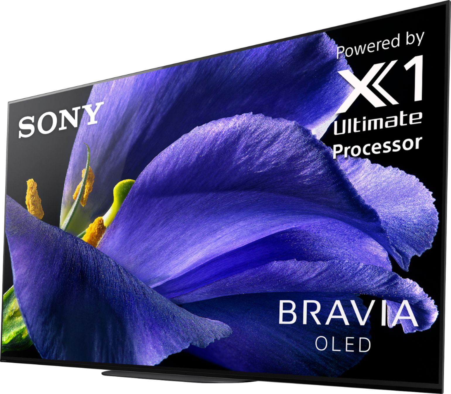 Left View: Sony - 65" Class A9G MASTER Series OLED 4K UHD Smart Android TV
