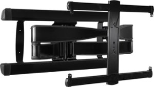 Sanus - Premium Series Advanced Full-Motion TV Wall Mount for Most 42"-90" TVs up to 125 lbs - Black Brushed Metal - Front_Zoom