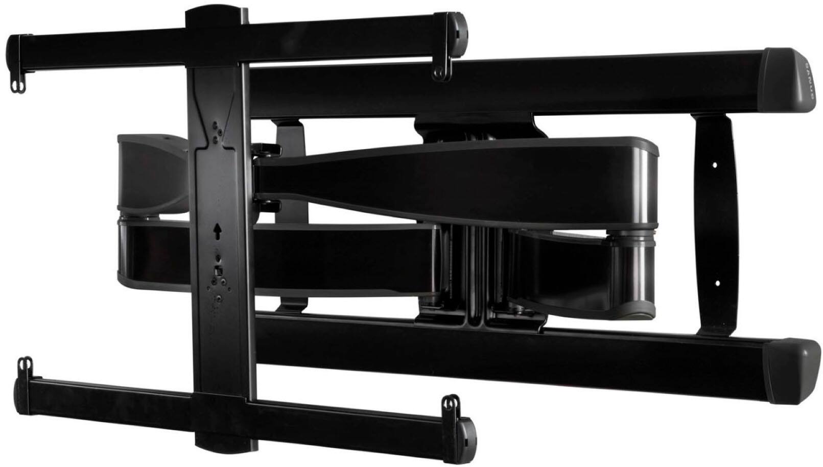 Front. SANUS Elite - Advanced Full-Motion TV Wall Mount for Most 42"-90" TVs up to 125 lbs - Tilts, Swivels, and Extends up to 28" From Wall - Black Brushed Metal.