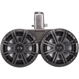 KICKER - 6-1/2" 2-Way Marine Speakers with Polypropylene Cones (Pair) - Black