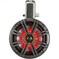 KICKER - 6-1/2" 2-Way Marine Speakers with Polypropylene Cones (Pair) - Black - Front_Zoom