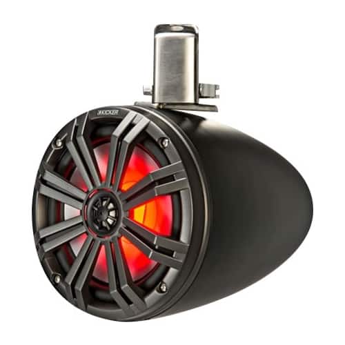 Alt View 11. KICKER - 8" 2-Way Marine Speakers with Polypropylene Cones (Pair) - Black.