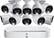 Front. Lorex - 16-Channel, 10-Camera Indoor/Outdoor Wired 4K UHD 2TB DVR Surveillance System - White.