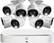 Front. Lorex - 8-Channel, 8-Camera Indoor/Outdoor Wired 4K UHD 2TB DVR Surveillance System - White.