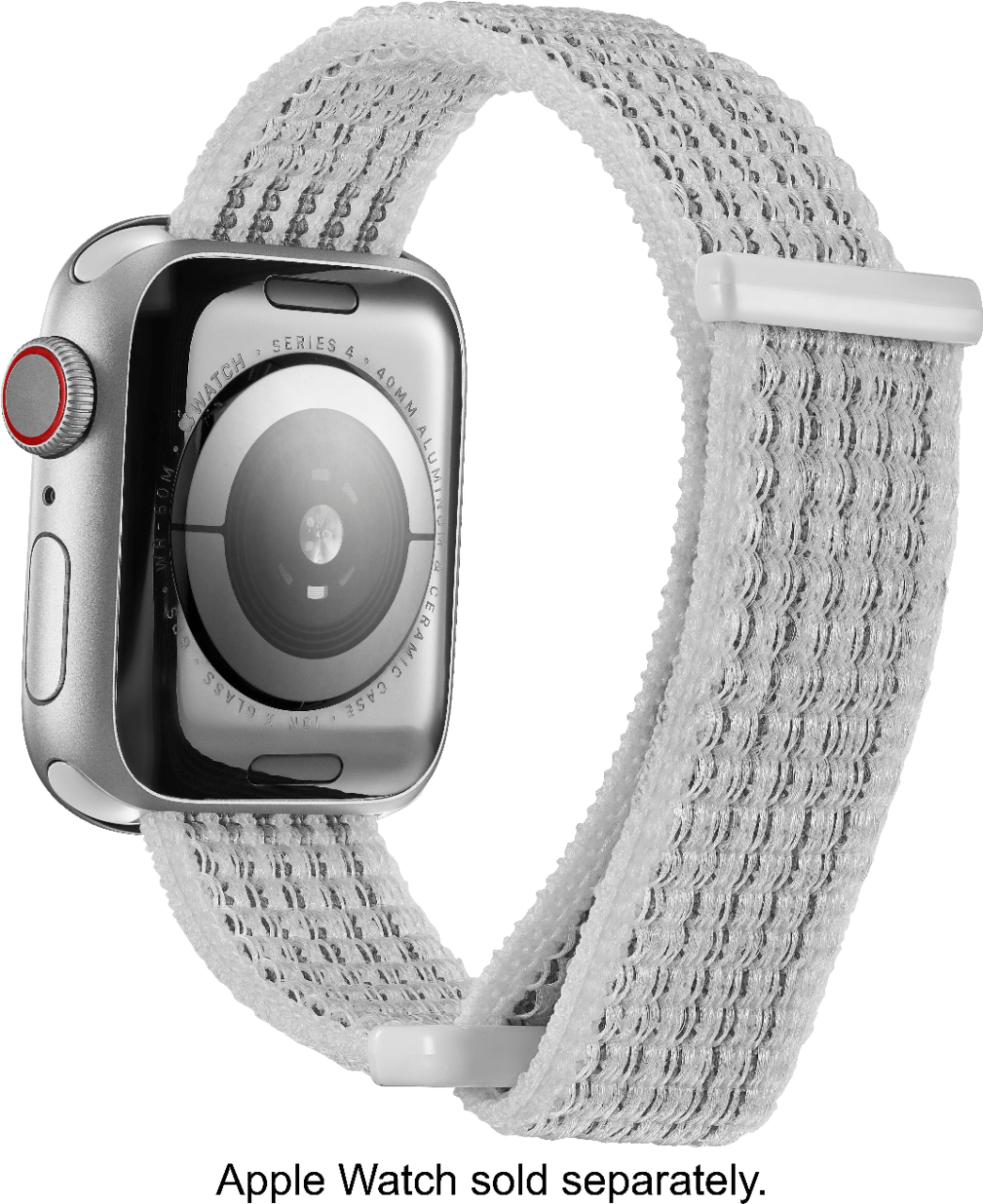 Alt View 12. Modal™ - Active Nylon Watch Band for Apple Watch 38mm, 40mm, 41mm and Apple Watch Series 1-9 - White.