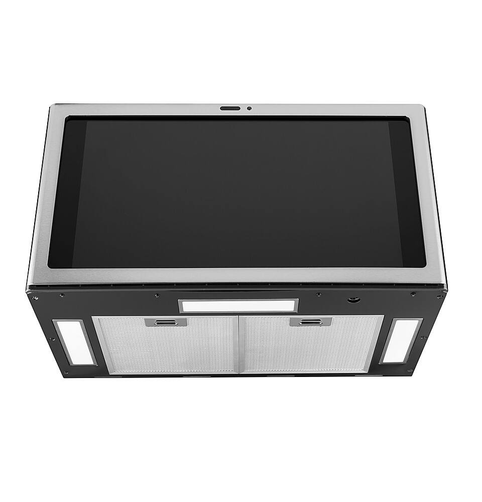 Alt View 12. GE - Profile Series Kitchen Hub & 30" Convertible Range Hood - Stainless steel.