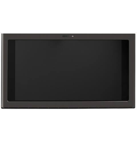 GE - Profile Series Kitchen Hub & 30" Convertible Range Hood - Black stainless steel