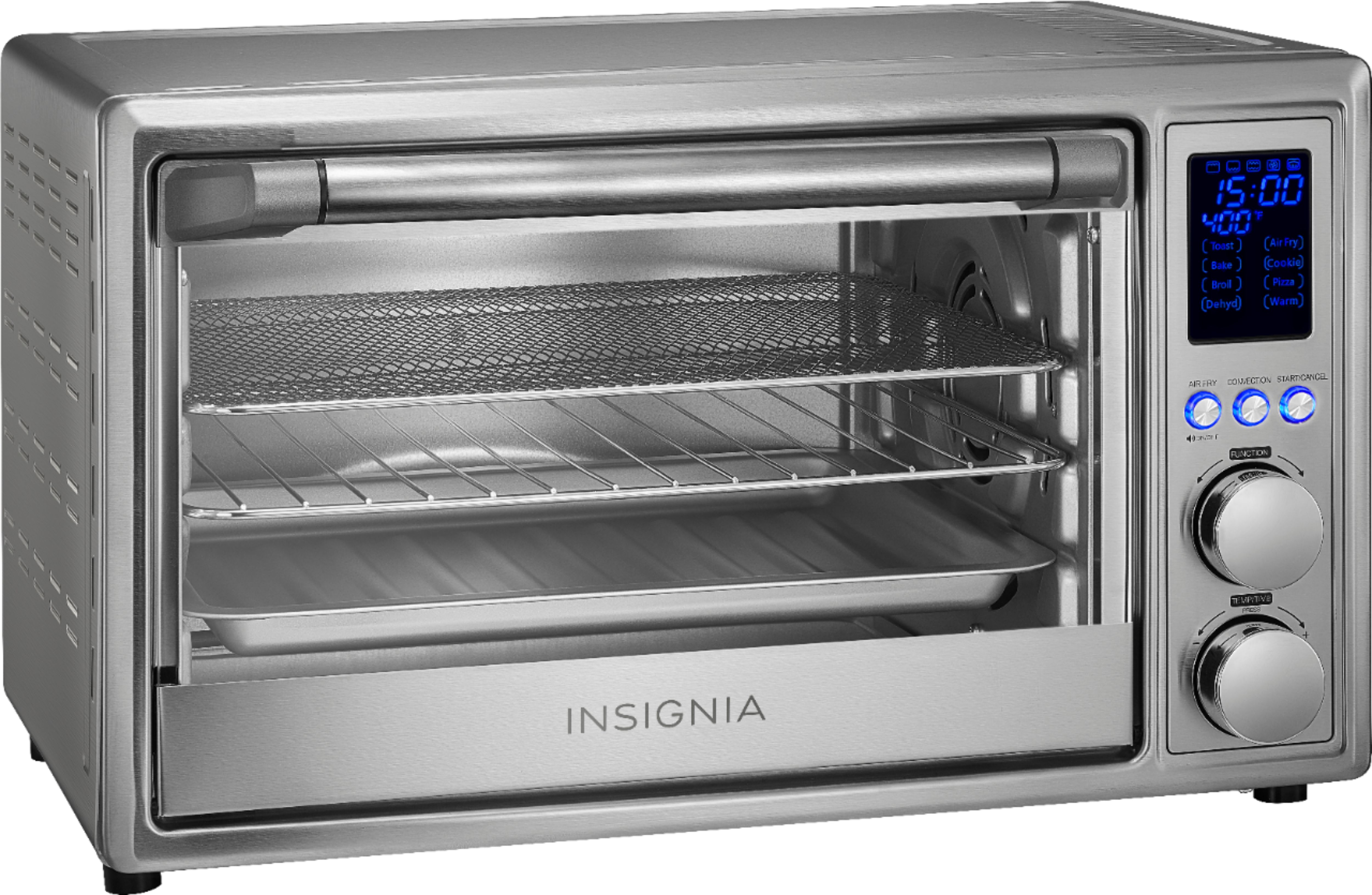 💥Gourmia Digital Stainless Steel Toaster Oven Air Fryer - Stainless Stee