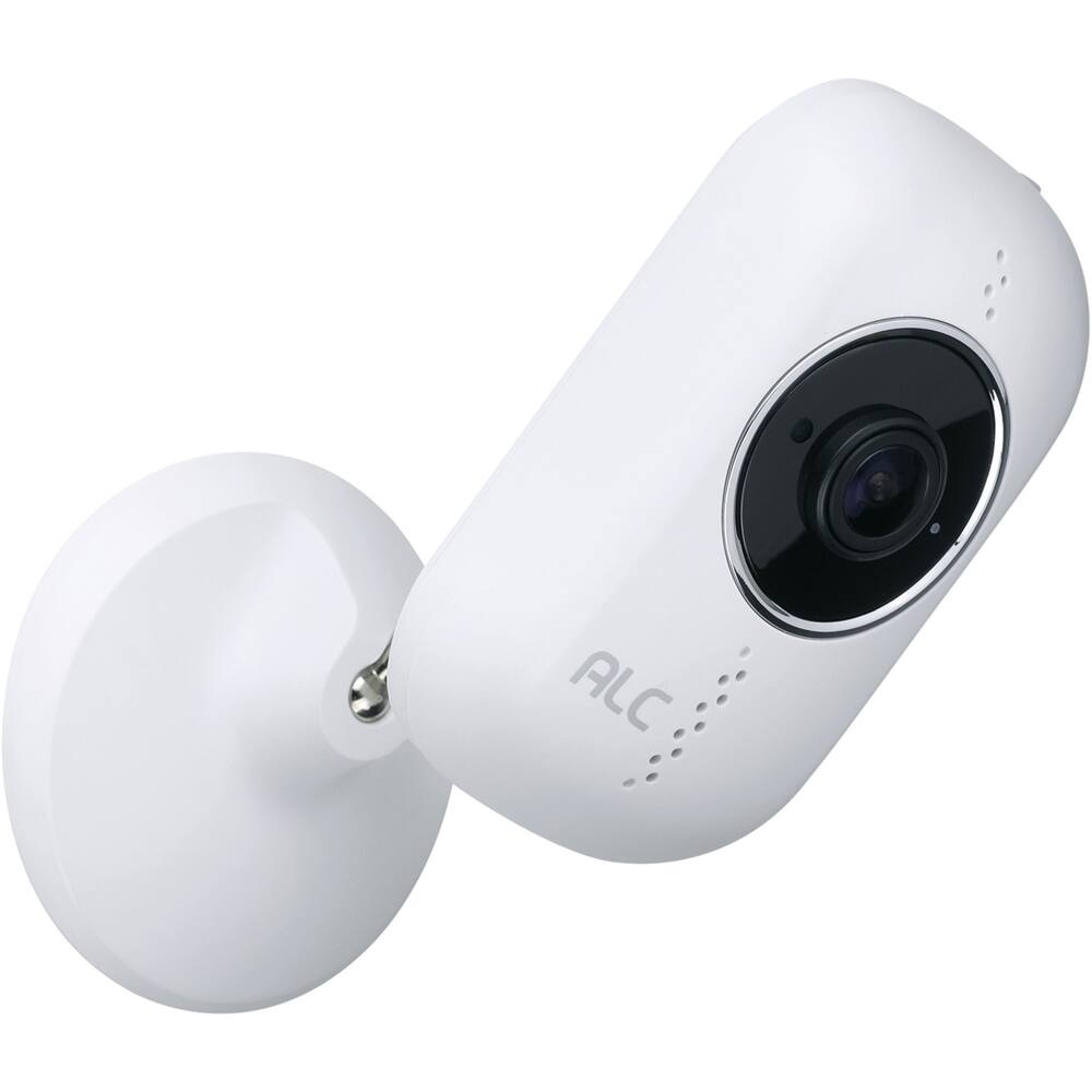 Left View: ALC - Sight HD Indoor 1080p Wi-Fi Wireless Network Surveillance Camera - White