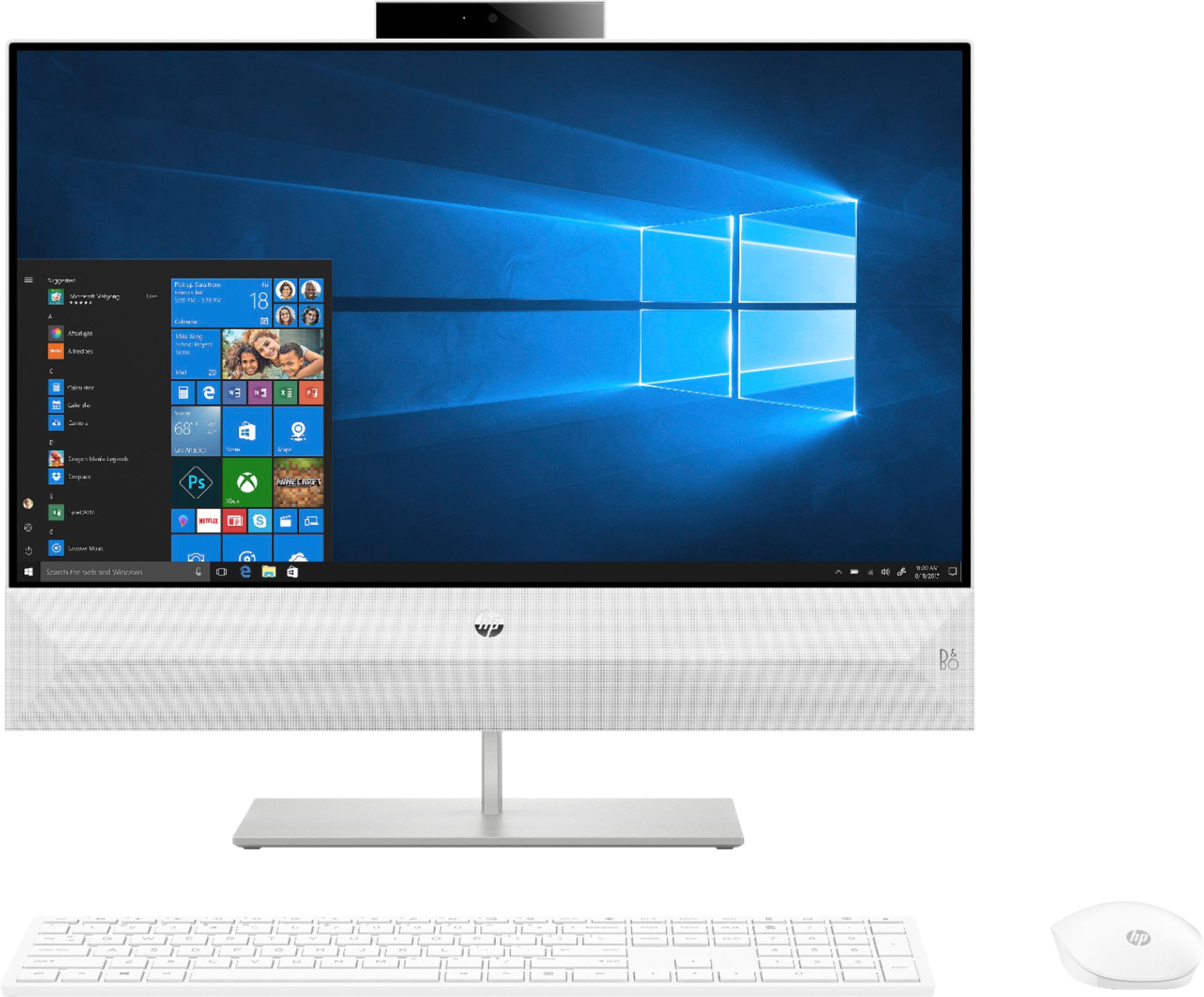 cilinder Schaken holte HP Pavilion 24" Touch-Screen All-In-One Intel Core i5 12GB Memory 256GB  Solid State Drive Snowflake White 4NM47AA - Best Buy