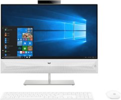 HP - Pavilion 24" Touch-Screen All-In-One - Intel Core i5 - 12GB Memory - 256GB Solid State Drive - Snowflake White - Front_Zoom