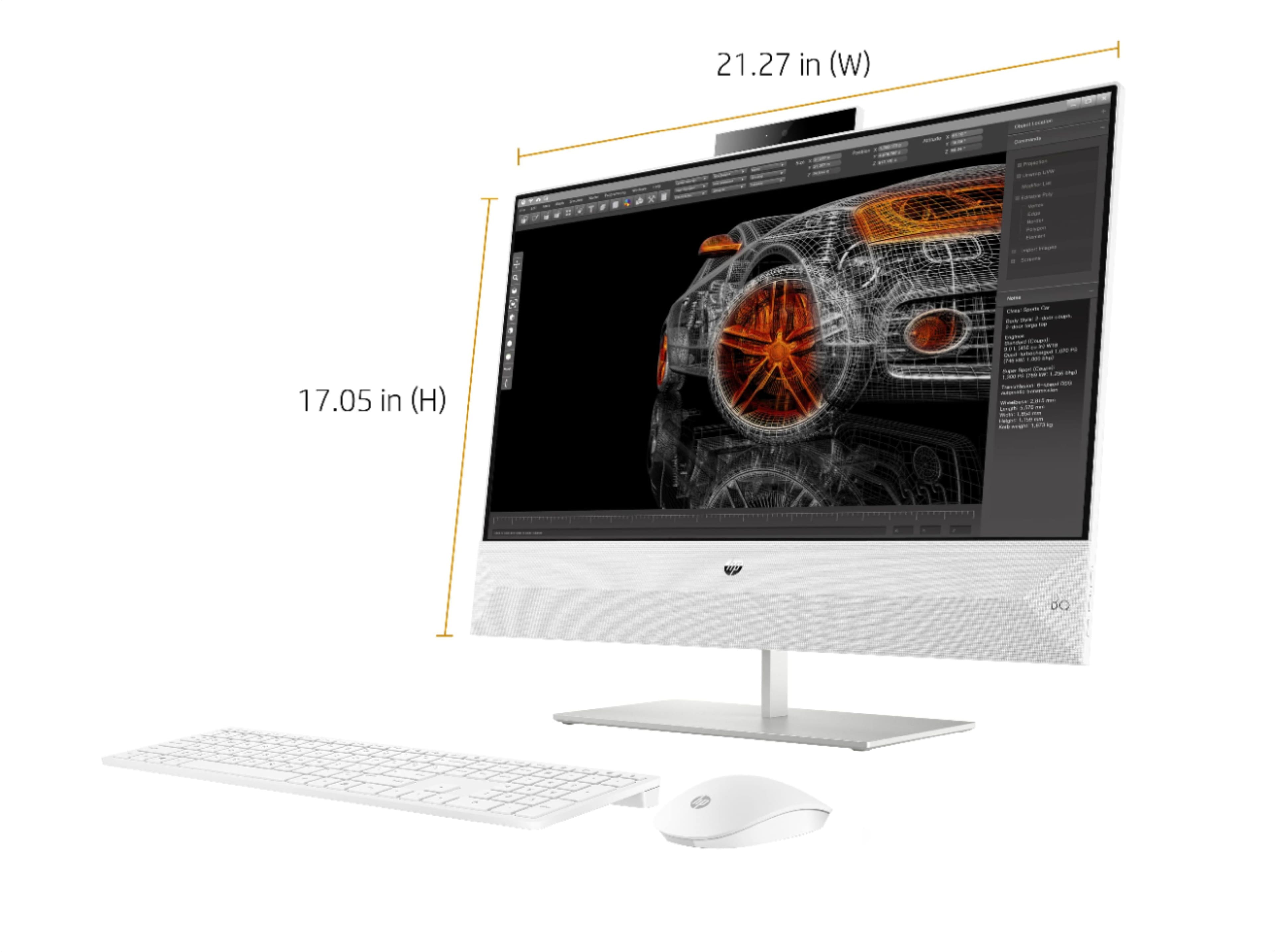 Alt View 15. HP - Pavilion 24" Touch-Screen All-In-One - Intel Core i5 - 12GB Memory - 256GB Solid State Drive.