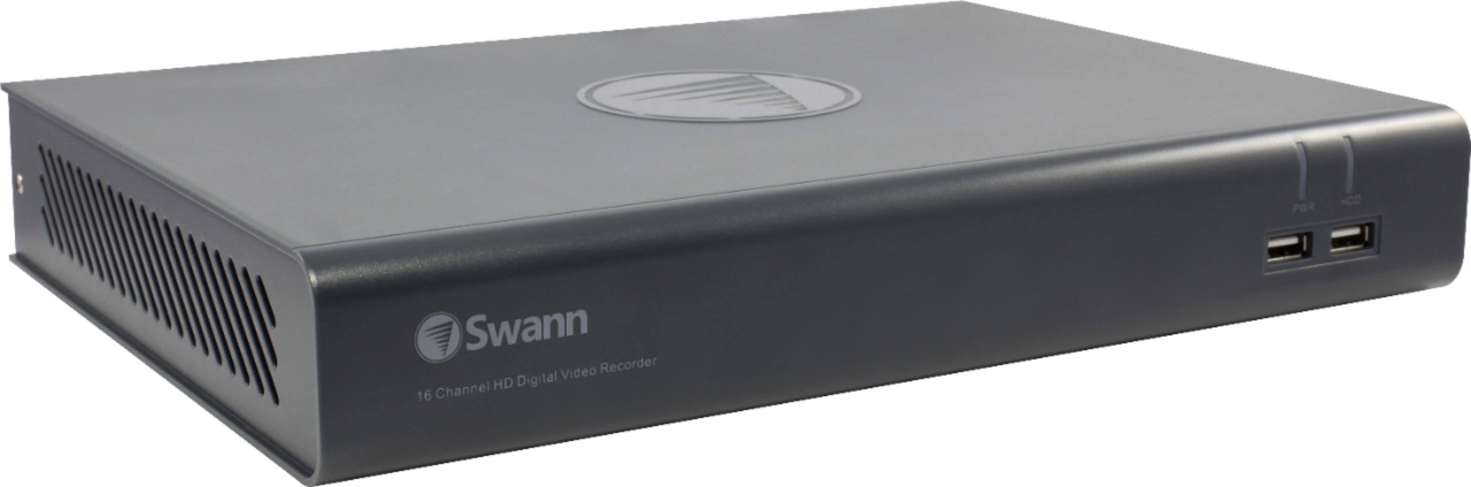 Alt View 12. Swann - 16-Channel, 10-Camera Indoor/Outdoor Wired 1080p 1TB DVR Surveillance System - Black/Gray/White.