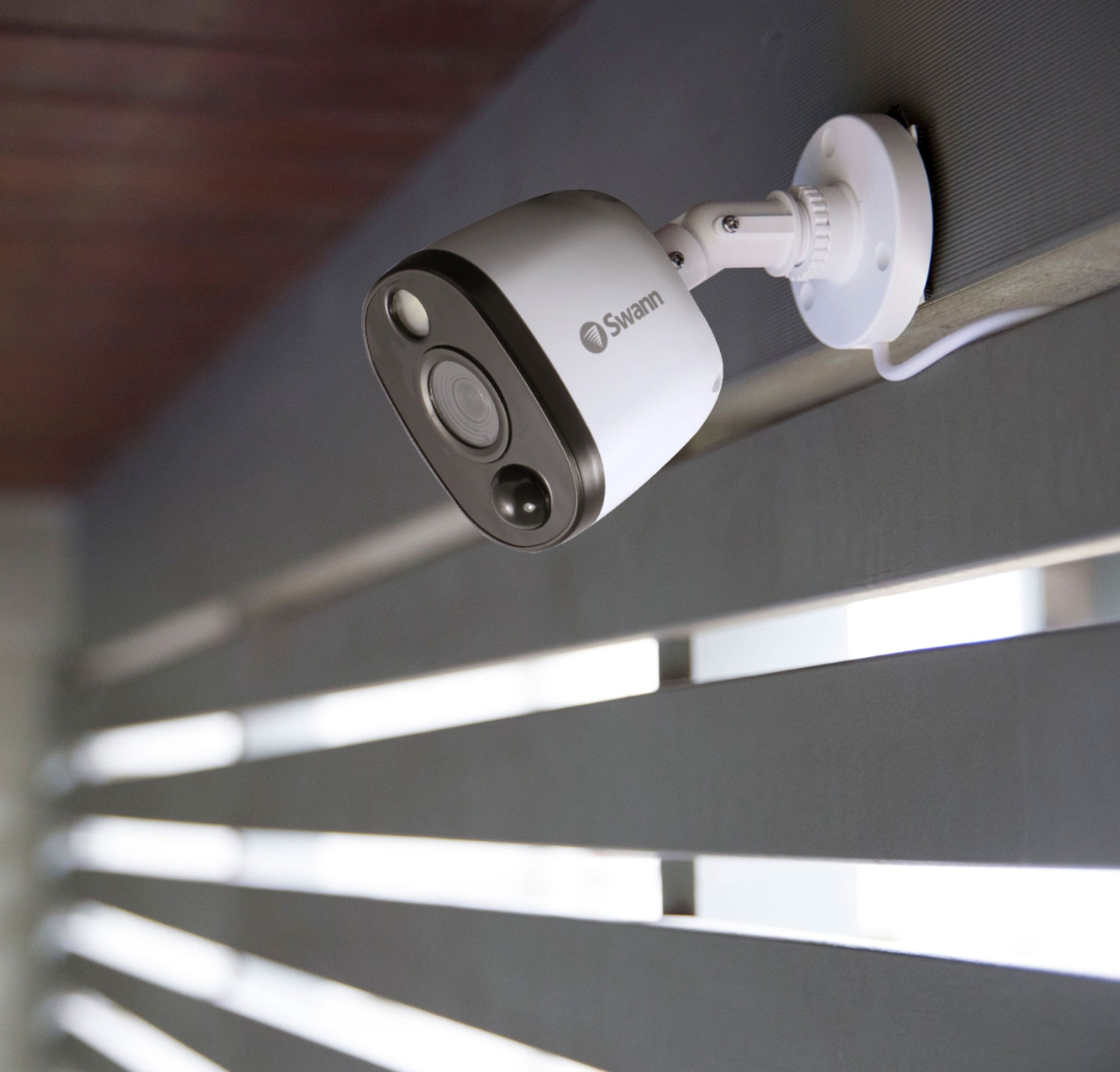 Alt View 21. Swann - 16-Channel, 10-Camera Indoor/Outdoor Wired 1080p 1TB DVR Surveillance System - Black/Gray/White.