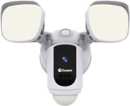 Front Zoom. Swann - 1080p Wi-Fi Wireless Floodlight Security Camera - White.