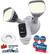 Alt View 11. Swann - 1080p Wi-Fi Wireless Floodlight Security Camera - White.