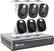 Alt View 13. Swann - 8-Channel, 6-Camera Indoor/Outdoor Wired 1080p 1TB DVR Surveillance System - Black/Gray/White.