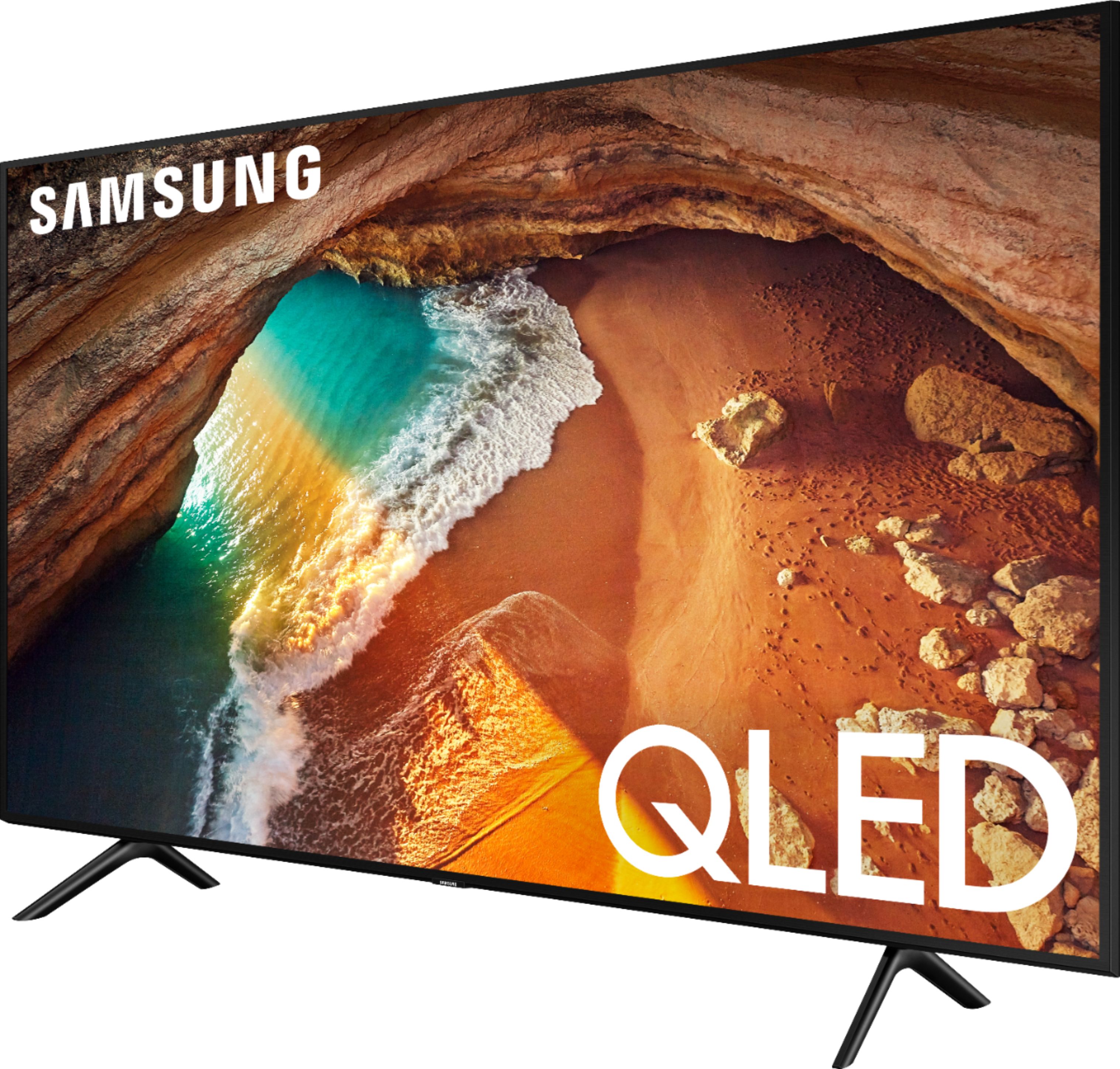 Left View: Samsung - 55" Class Q60 Series QLED 4K UHD Smart Tizen TV
