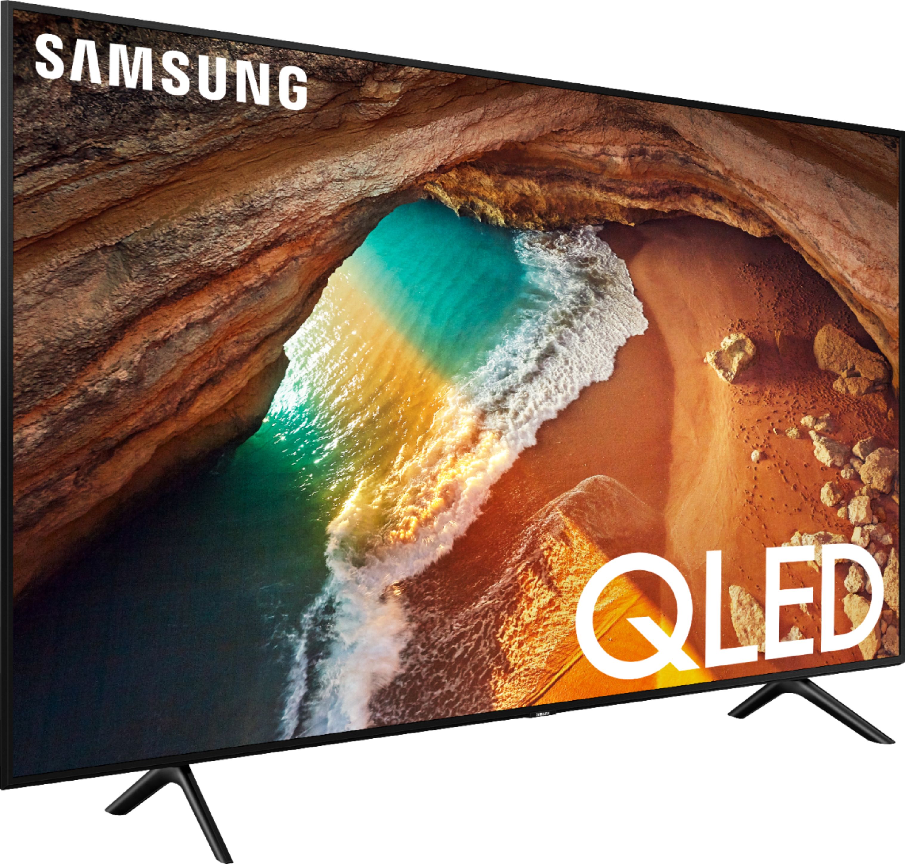 Angle View: Samsung - 65" Class Q60 Series LED 4K UHD Smart Tizen TV
