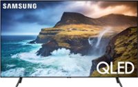 Front. Samsung - 65" Class Q70 Series LED 4K UHD Smart Tizen TV - Slate Black.