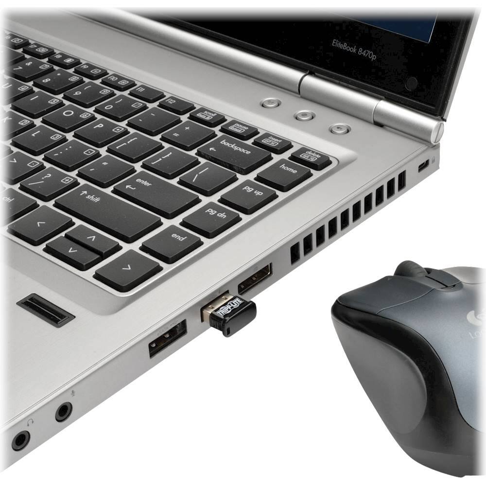 Alt View 11. Tripp Lite - Bluetooth 4.0 USB Network Adapter - Black.