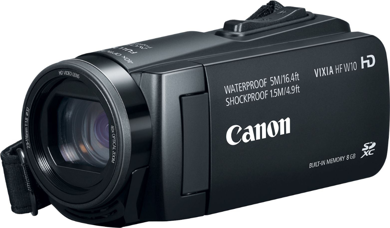 Beneden afronden nood kunstmest Canon VIXIA HF W10 Waterproof HD Camcorder Black 3909C001 - Best Buy