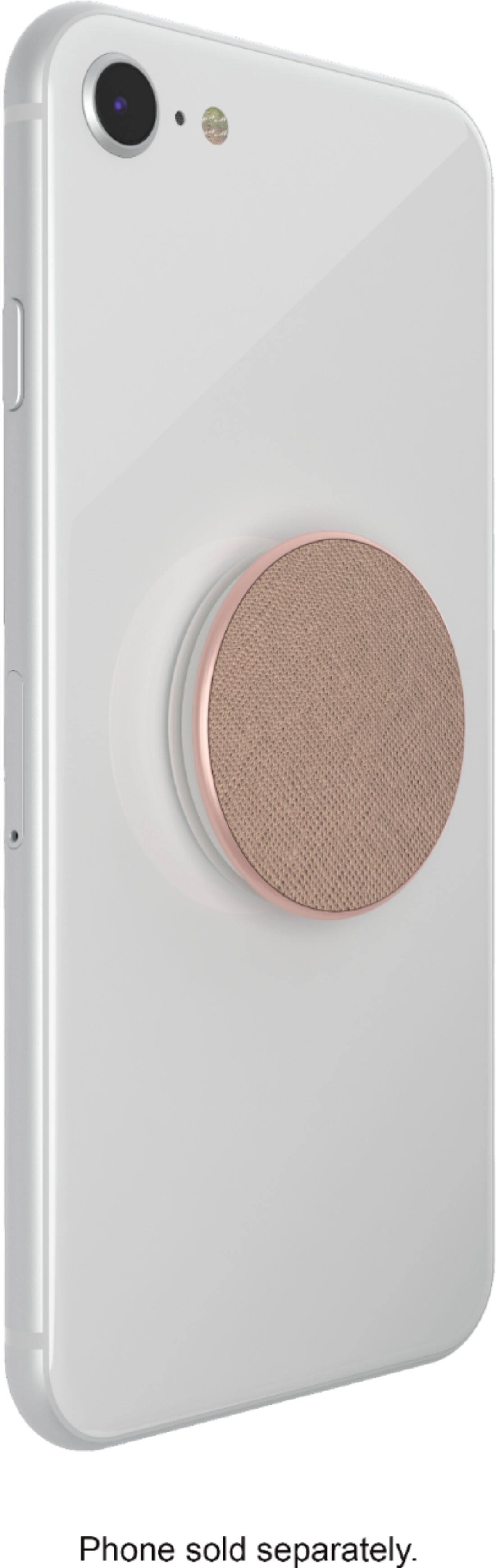 Alt View 16. PopSockets - PopGrip Premium Cell Phone Grip and Stand - Saffiano Rose Gold.