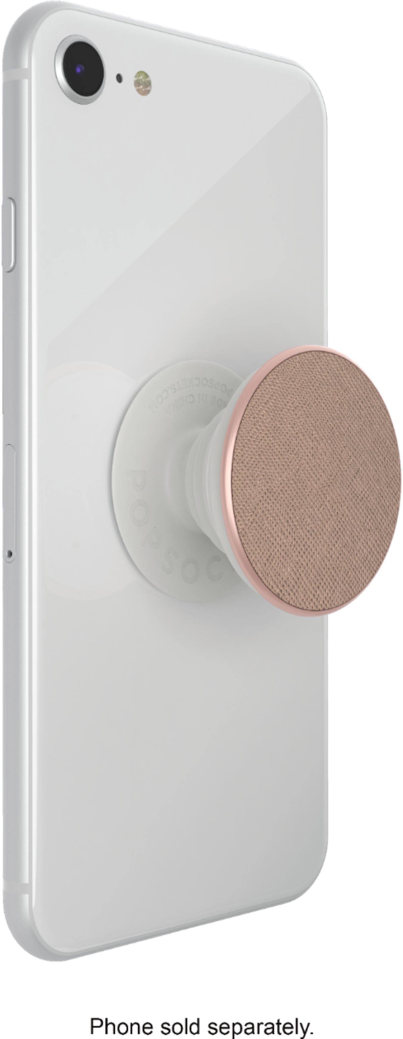 Alt View 17. PopSockets - PopGrip Premium Cell Phone Grip and Stand - Saffiano Rose Gold.