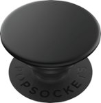 Front Zoom. PopSockets - PopGrip - Aluminum Black.
