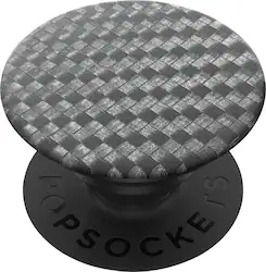 PopSockets - Adhesive PopGrip Universal Grip & Stand for Cell Phones - Carbonite Weave - Front_Zoom