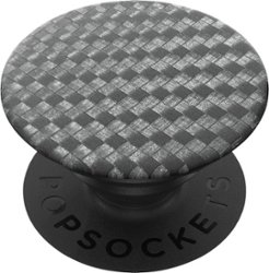 PopSockets - PopGrip Cell Phone Grip and Stand - Carbonite Weave - Front_Zoom