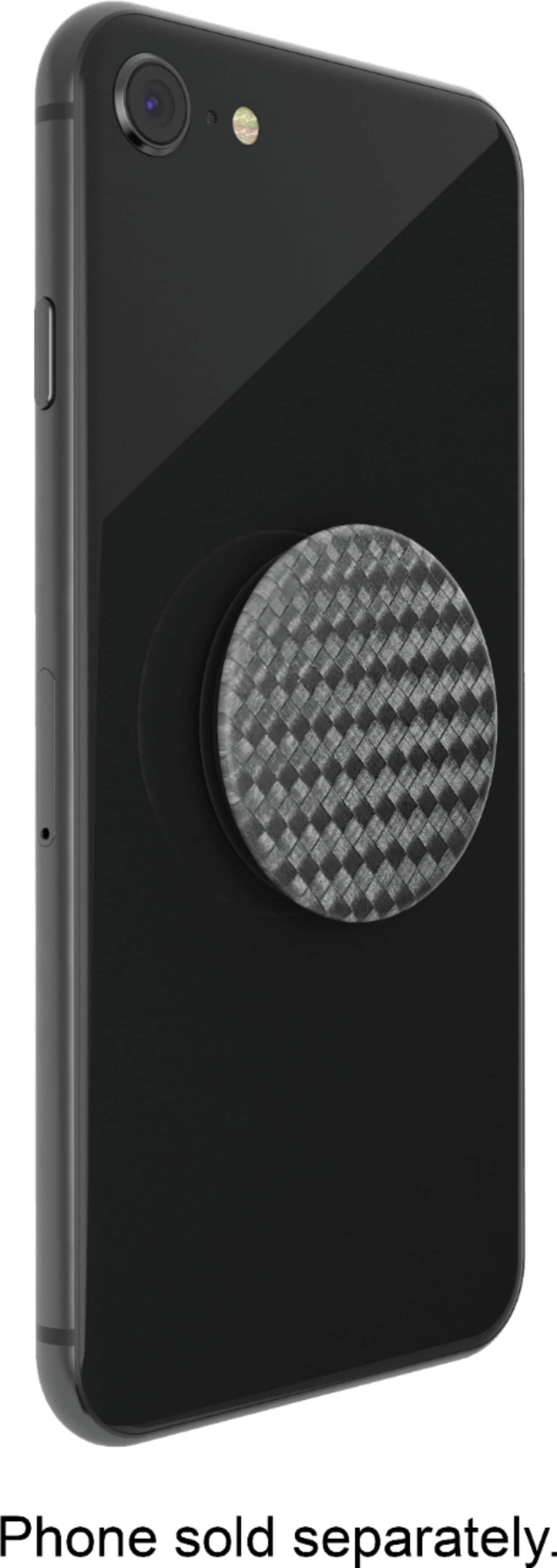 Alt View 14. PopSockets - PopGrip Cell Phone Grip & Stand - Carbonite Weave.