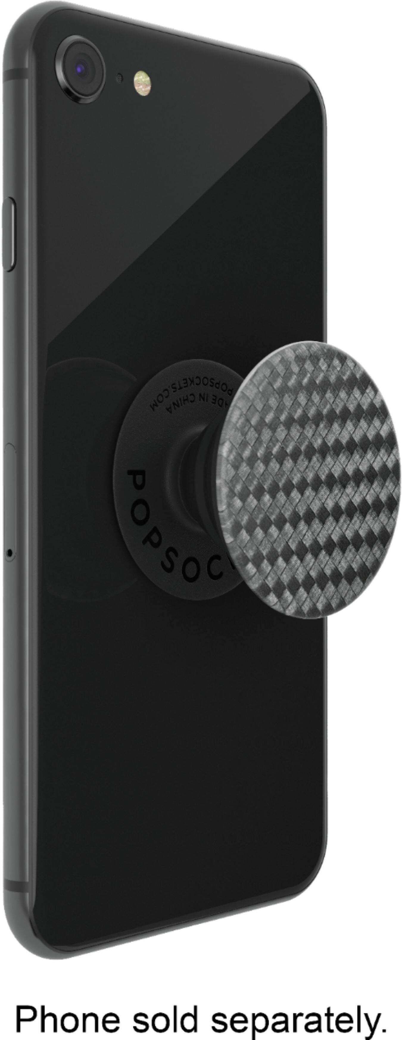 Alt View 15. PopSockets - PopGrip Cell Phone Grip & Stand - Carbonite Weave.