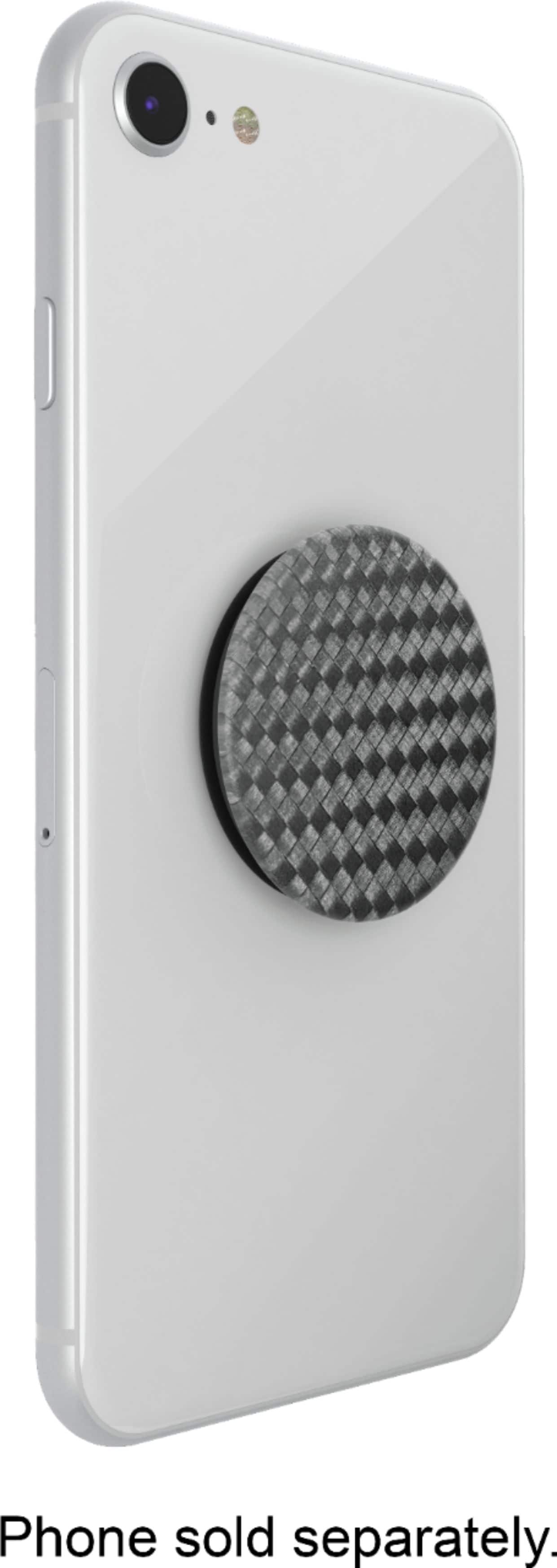 Alt View 16. PopSockets - PopGrip Cell Phone Grip & Stand - Carbonite Weave.