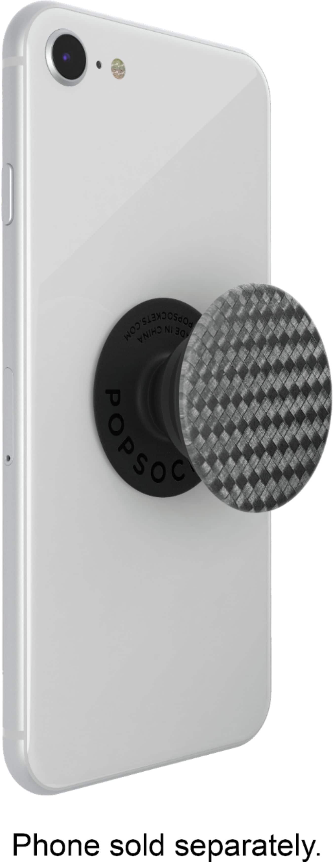 Alt View 17. PopSockets - PopGrip Cell Phone Grip & Stand - Carbonite Weave.