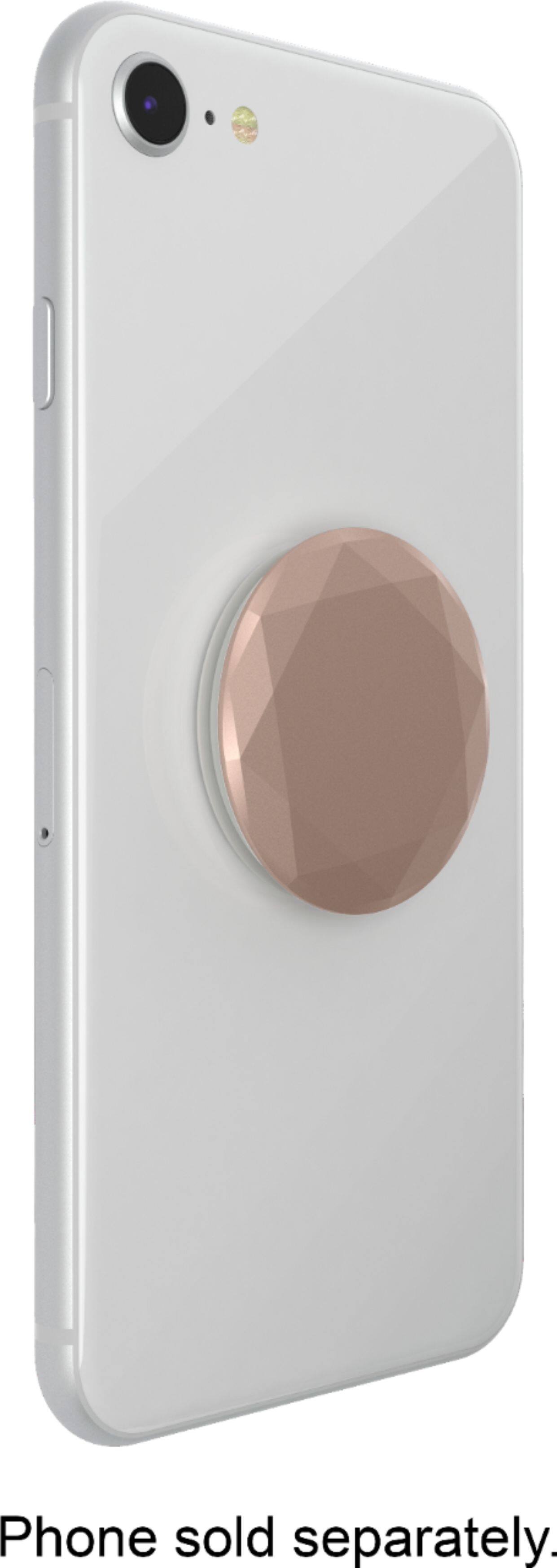 Alt View 13. PopSockets - PopGrip Premium Cell Phone Grip and Stand - Metallic Diamond Rose Gold.