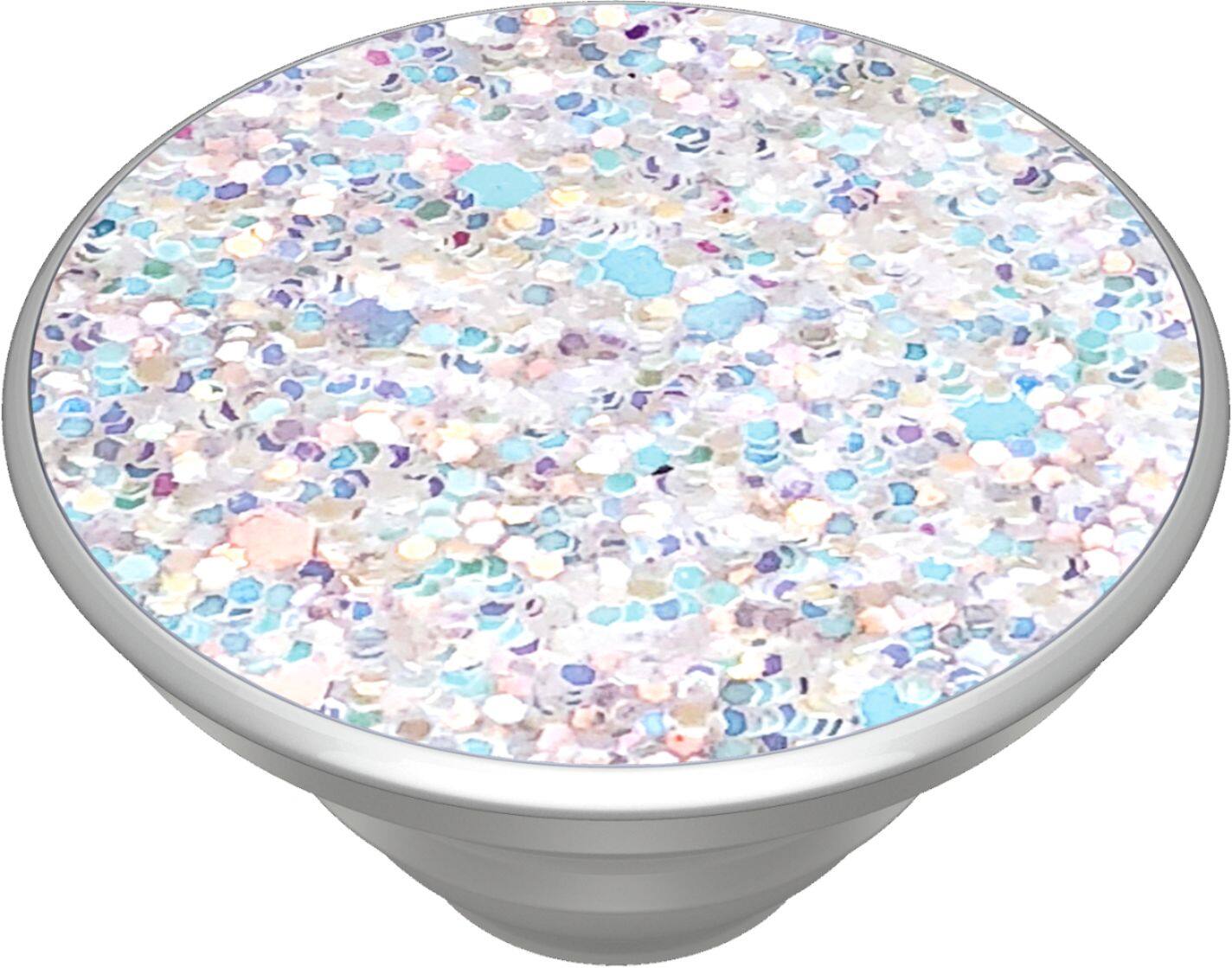 Alt View 13. PopSockets - PopGrip Premium Cell Phone Grip and Stand - Sparkle Snow White.